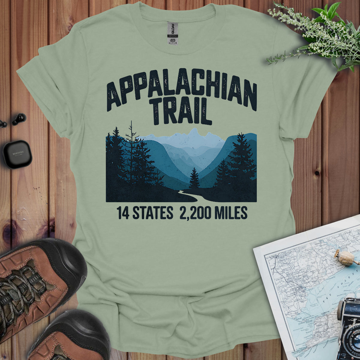 Appalachian Trail 14 States 2200 Miles Unisex Fit Soft T-Shirt