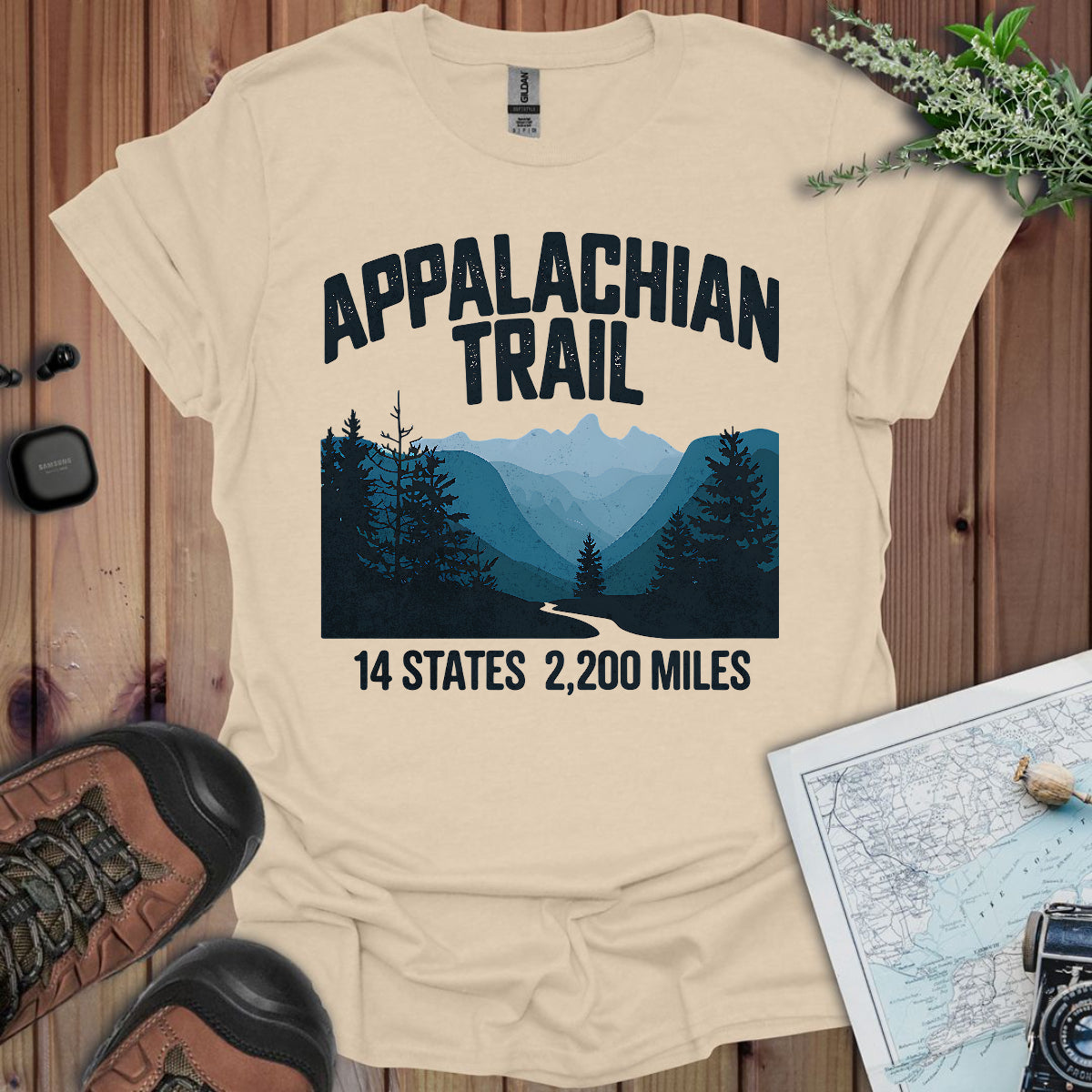 Appalachian Trail 14 States 2200 Miles Unisex Fit Soft T-Shirt