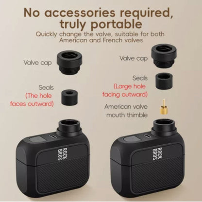 ROCKBROS 100PSI Mini Electric Bike Pump