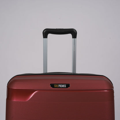 24-inch Red Hardcase Roller Luggage