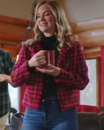Unwrapping Christmas Olivia’s Reunion 2024 Cindy Busby Plaid Jacket