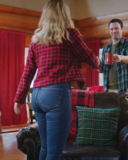 Unwrapping Christmas Olivia’s Reunion 2024 Cindy Busby Plaid Jacket