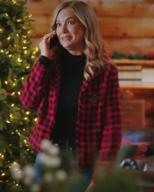 Unwrapping Christmas Olivia’s Reunion 2024 Cindy Busby Plaid Jacket