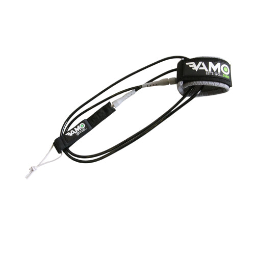 Straight 6' Stubby Surf Leash - Gray