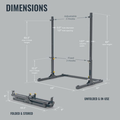 Verse® Agile Rack PRO — Folding and Portable