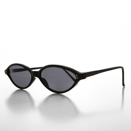 Oval Narrow Cat Eye Vintage Sunglass - Viveca