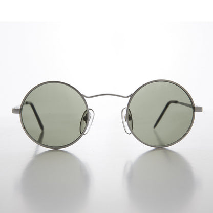 Round Wire Rim Teashade Vintage Sunglass - Vox 2