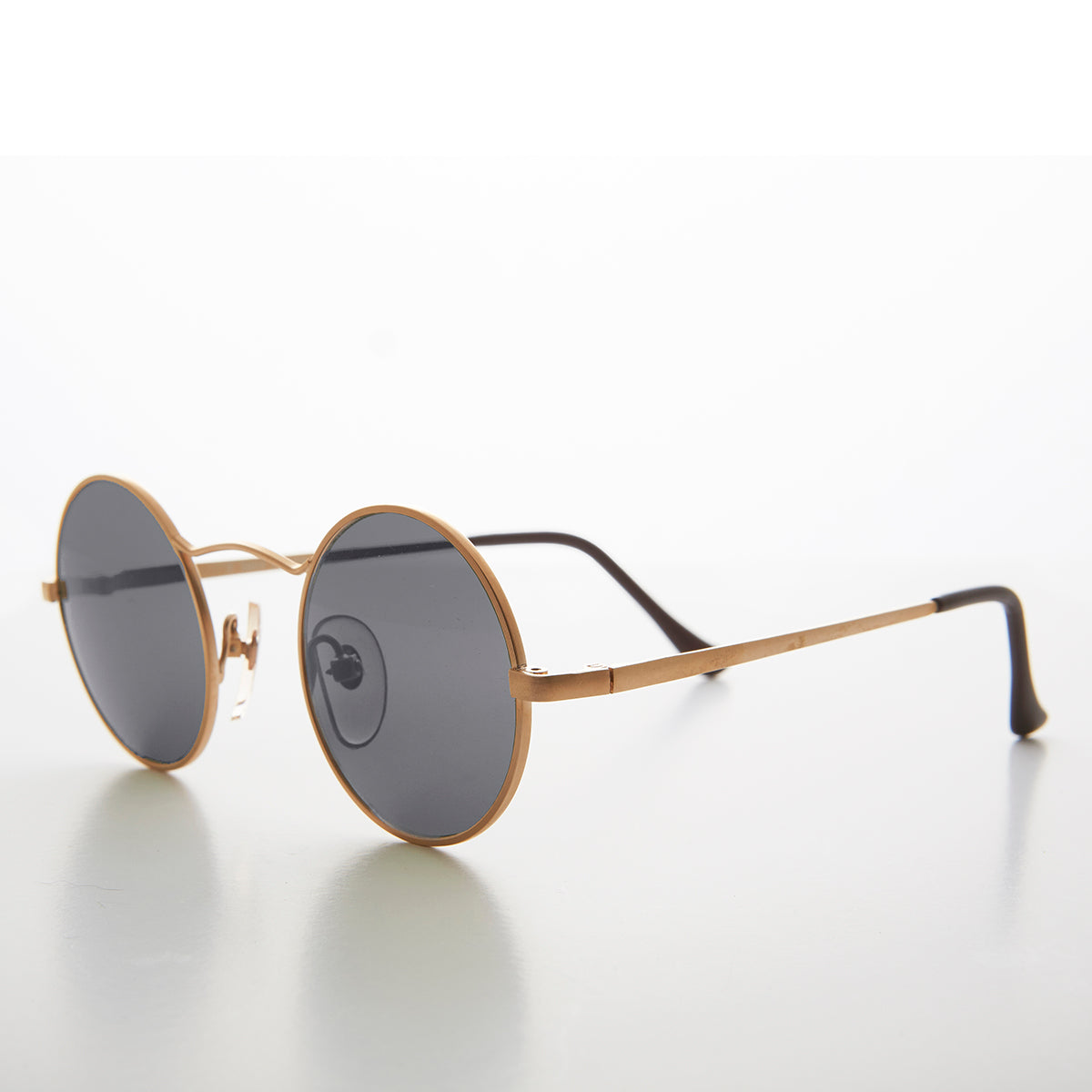 Round Wire Rim Teashade Vintage Sunglass - Vox 2