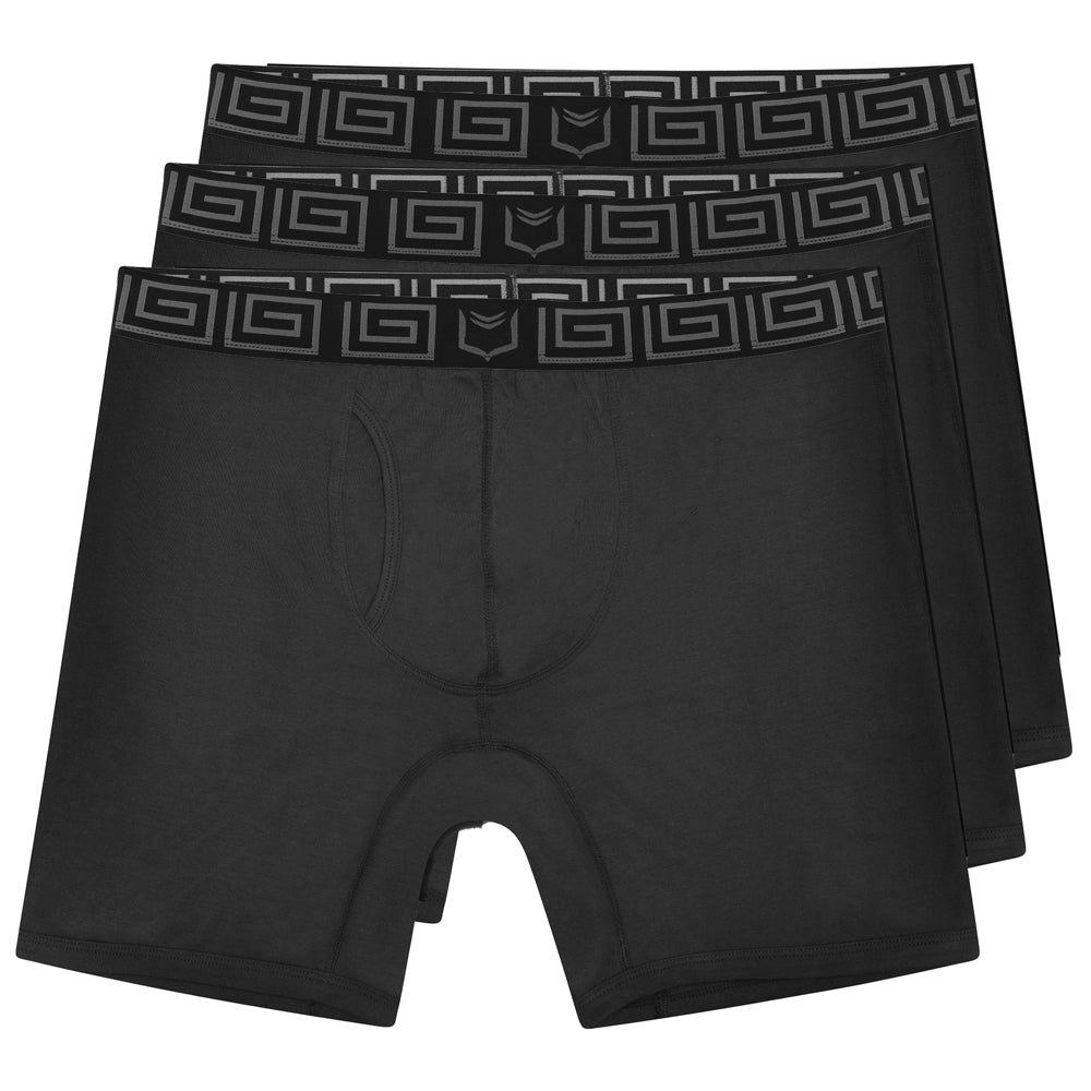 SHEATH V Bamboo Men's 8" Sports Performance Boxer Brief 3 Pack - Triathlete Store