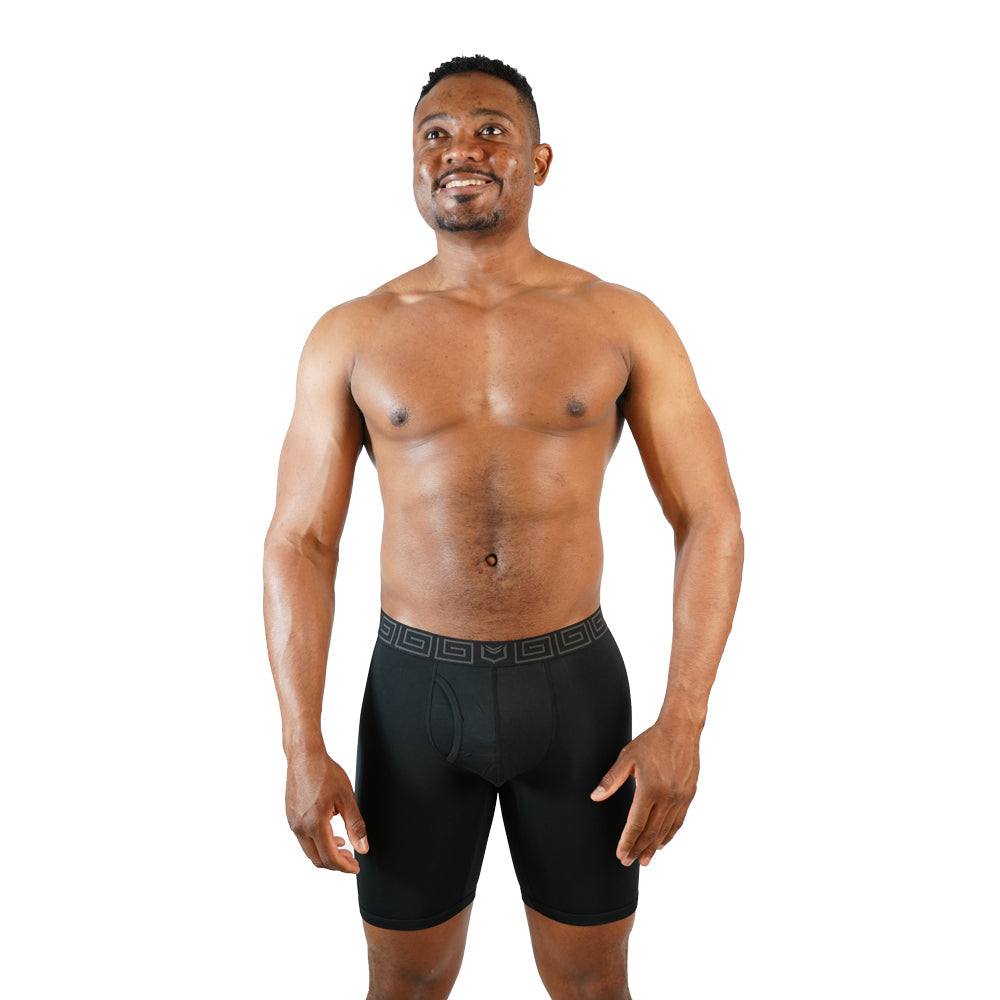 SHEATH V Bamboo Men's Pouch Boxer Brief 8"