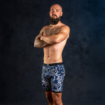 SHEATH V Bamboo Trametes Men's 8" Sports Performance Boxer Brief