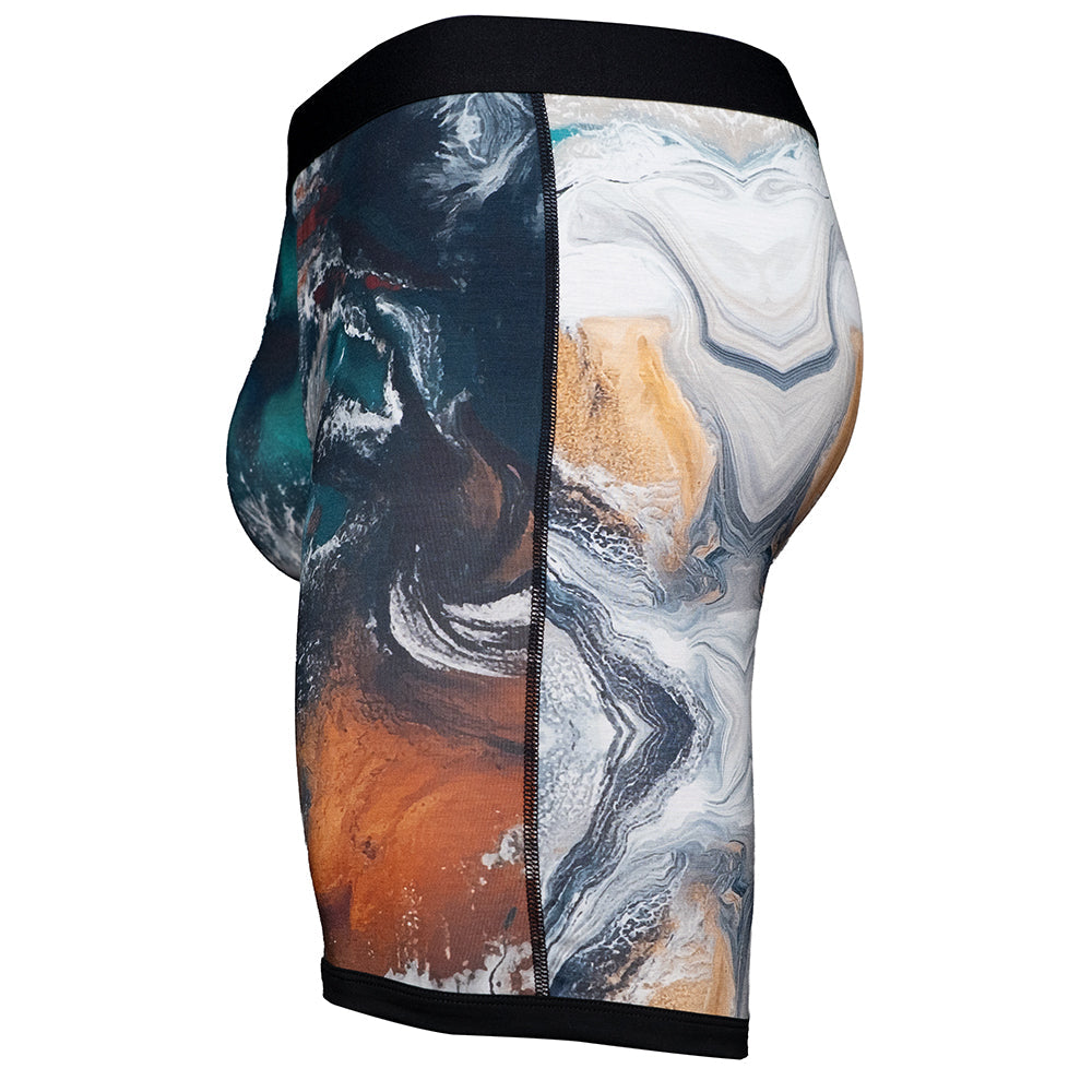 V Bamboo Elements 8" Boxer Brief - Zen Pouch™ Duo