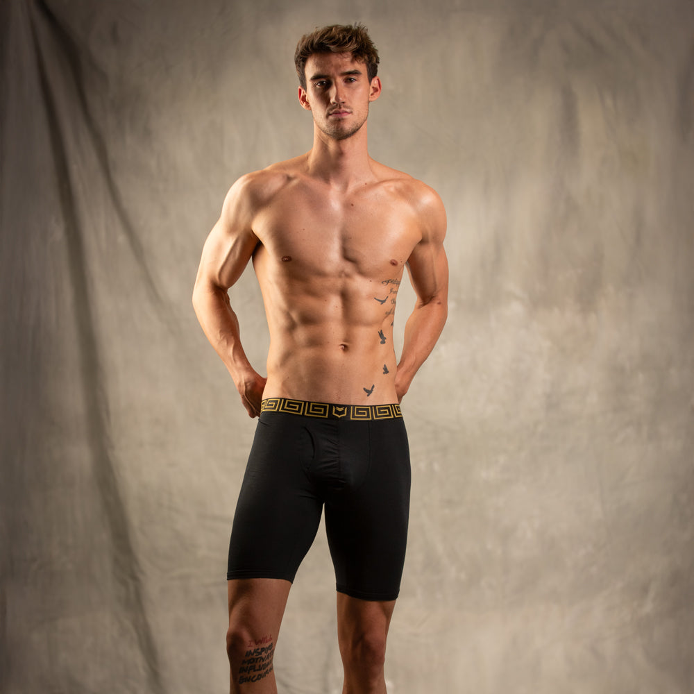 SHEATH V Men's 8" Sports Performance Boxer Brief 3 Pack