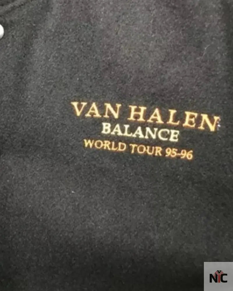 Van Halen Balance World Tour Leather Wool Jacket