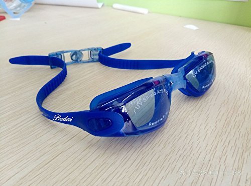 Long Lasting Safety waterproof Swim Goggles, BENTEVI Clear Swimming Goggles. UV protection, Anti-Fog " Easy to put on and Take Off"
