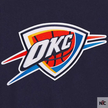 Varsity Oklahoma City Thunder Navy Wool Jacket