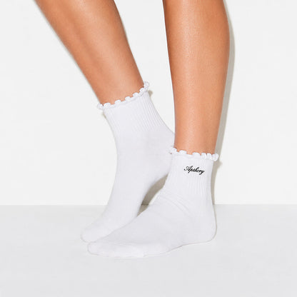 WMNS Lettuce Edge Quarter Socks 4 pack