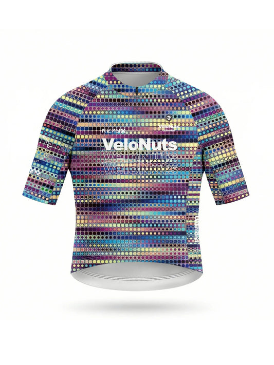 Men's Cycling Jersey-Neon Dotwave