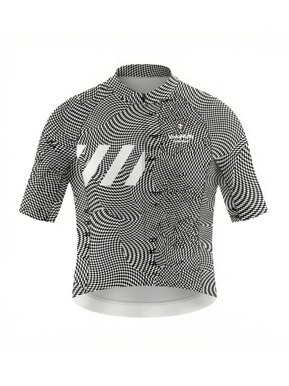 Men's Cycling Jersey-Optical Warp Check