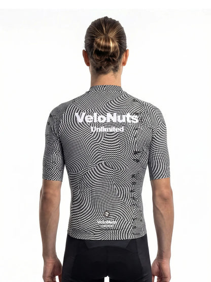 Men's Cycling Jersey-Optical Warp Check