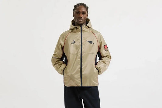 Veste coupe-vent rétro dorée d’Arsenal