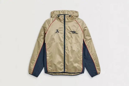 Veste coupe-vent rétro dorée d’Arsenal