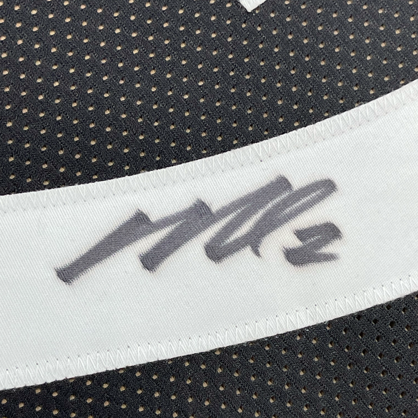 Framed Autographed/Signed Michael Mike Vick 35x39 Pittsburgh Black Football Jersey JSA COA