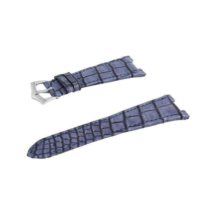 Vintage Blue Genuine Alligator Watch Strap Patek Philippe Compatible