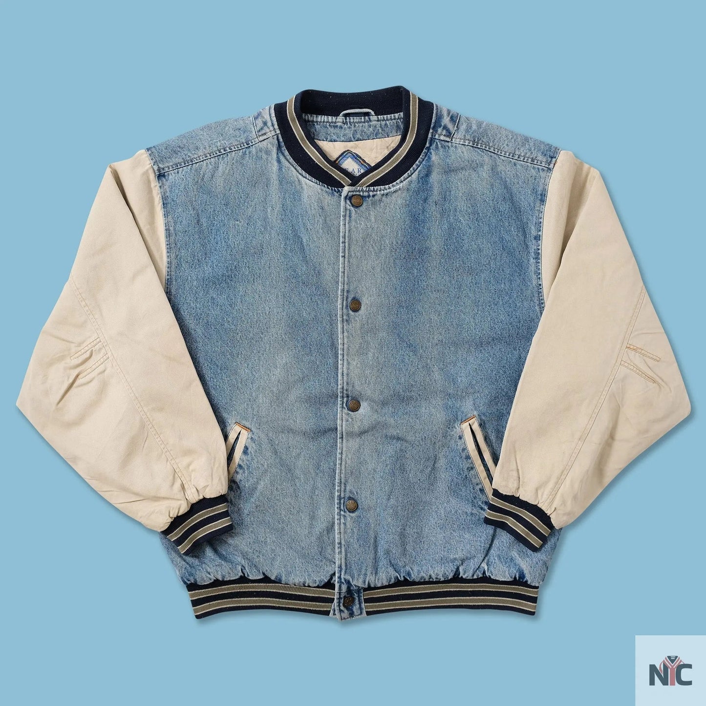 Vintage Dr. Pepper Denim Varsity Jacket