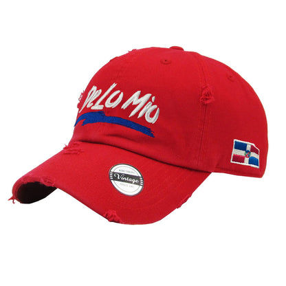 "De lo mio" embroidered  logo Dominican Vintage Hat