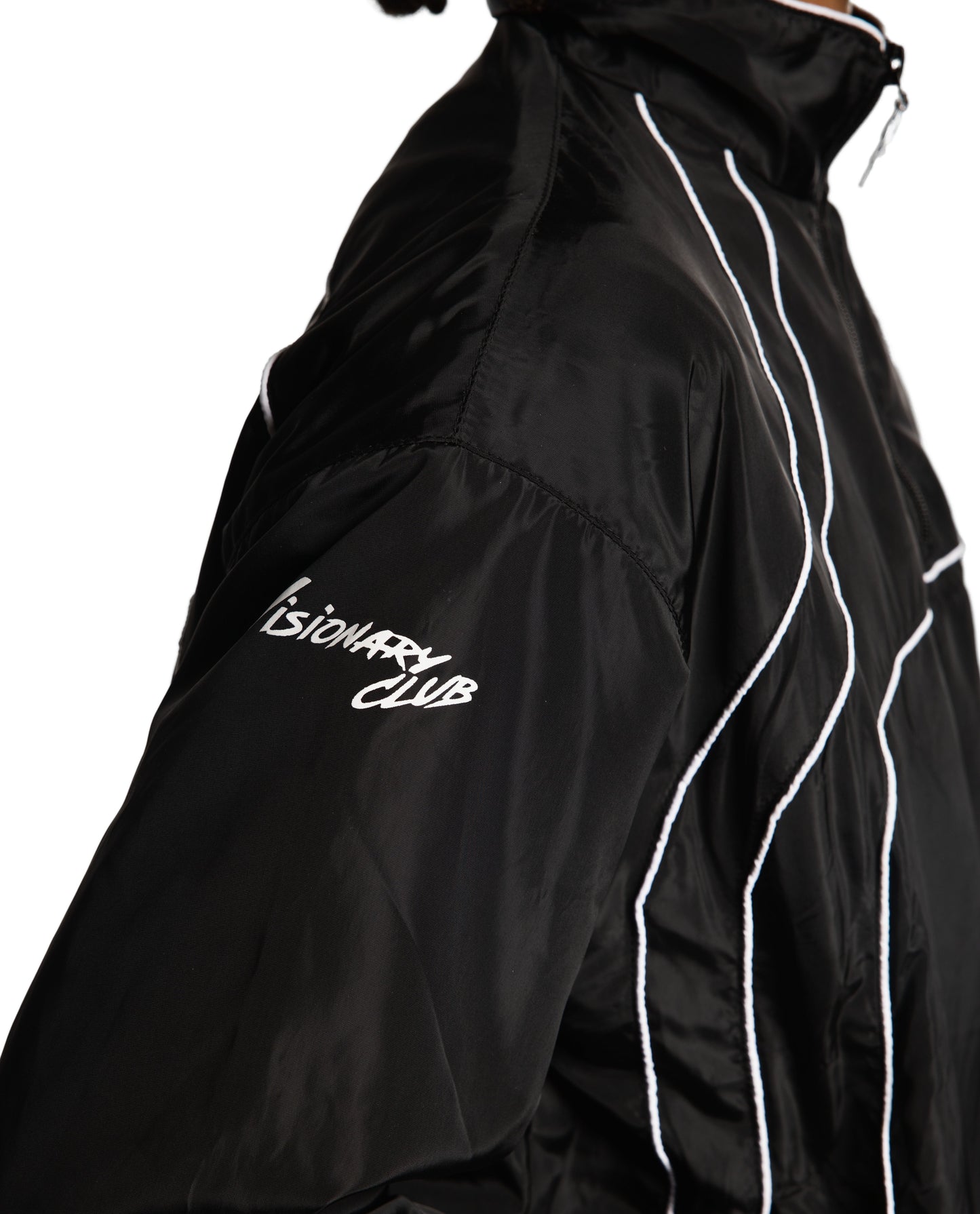 “RADIANT AURA” NYLON TRACK JACKET (NIGHT PULSE)