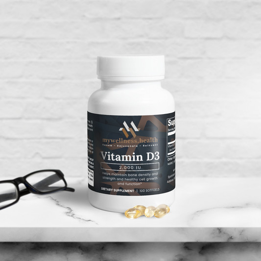 Vitamin D3 2000 IU - Plant-Based, Vegan, Non-GMO Supplement