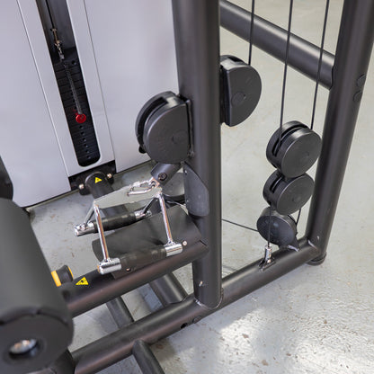 Vogue Lat/Low Row - Muscle D Fitness - Adjustable Seat - Pin Selectorized - Combo Back Machine