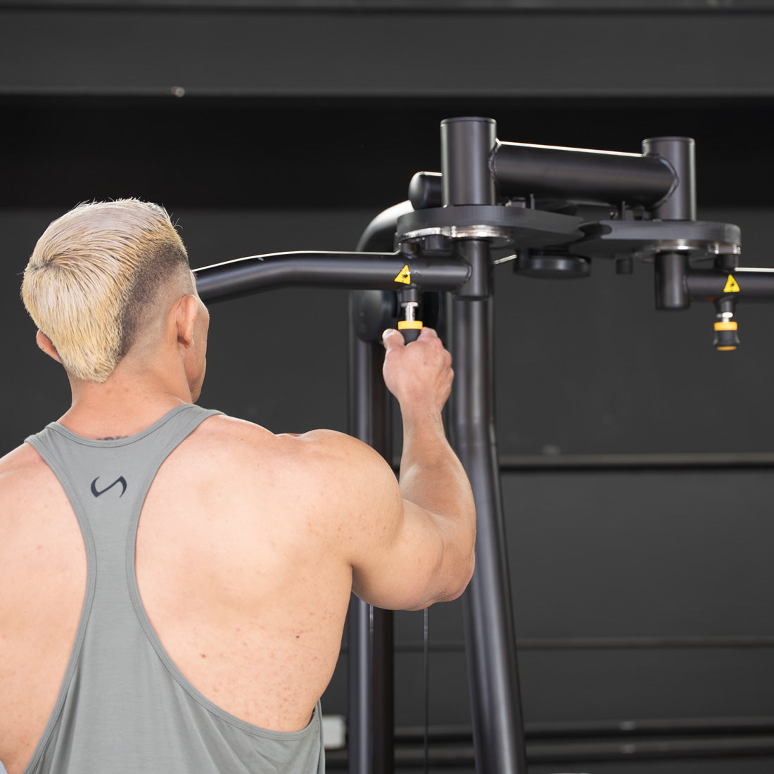 Vogue Pec Deck/Rear Delt - Muscle D Fitness - Adjustable Seat - Pin Selectorized - Chest Back Workout Combo