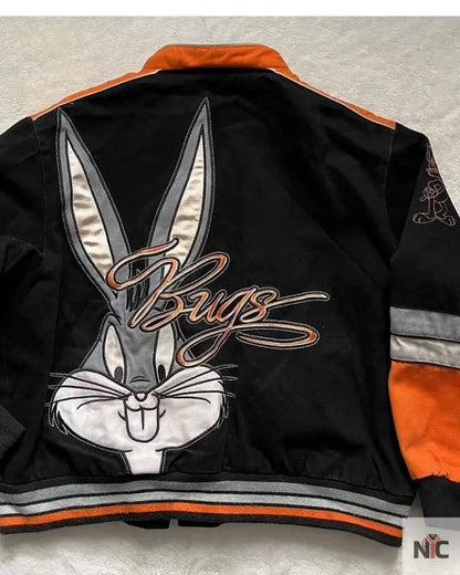 Vtg Looney Tunes Bugs Bunny Bomber Jacket