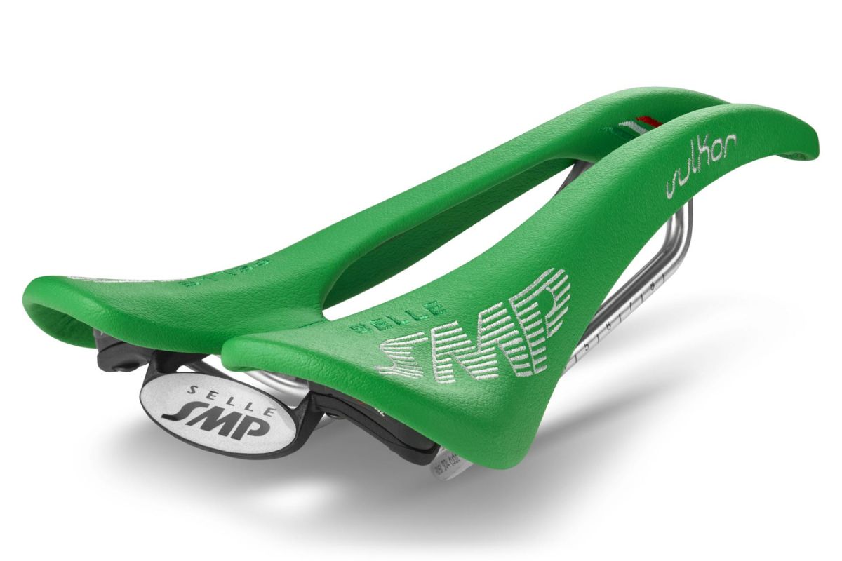Selle SMP Vulkor Saddle with Carbon Rails (Green)