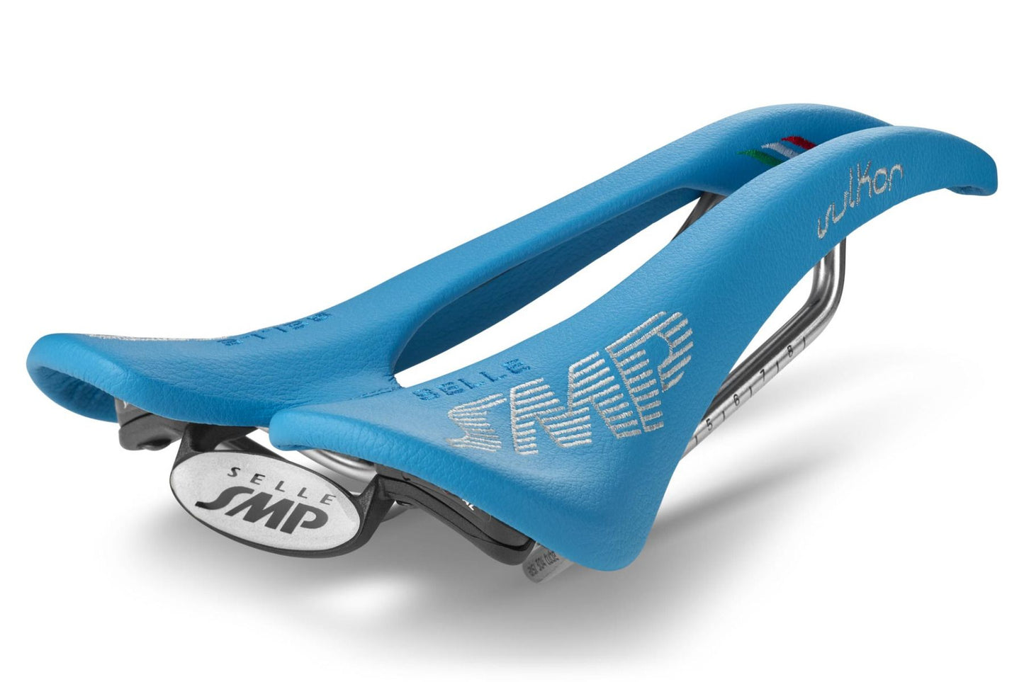 Selle SMP Vulkor Saddle with Carbon Rails (Light Blue)