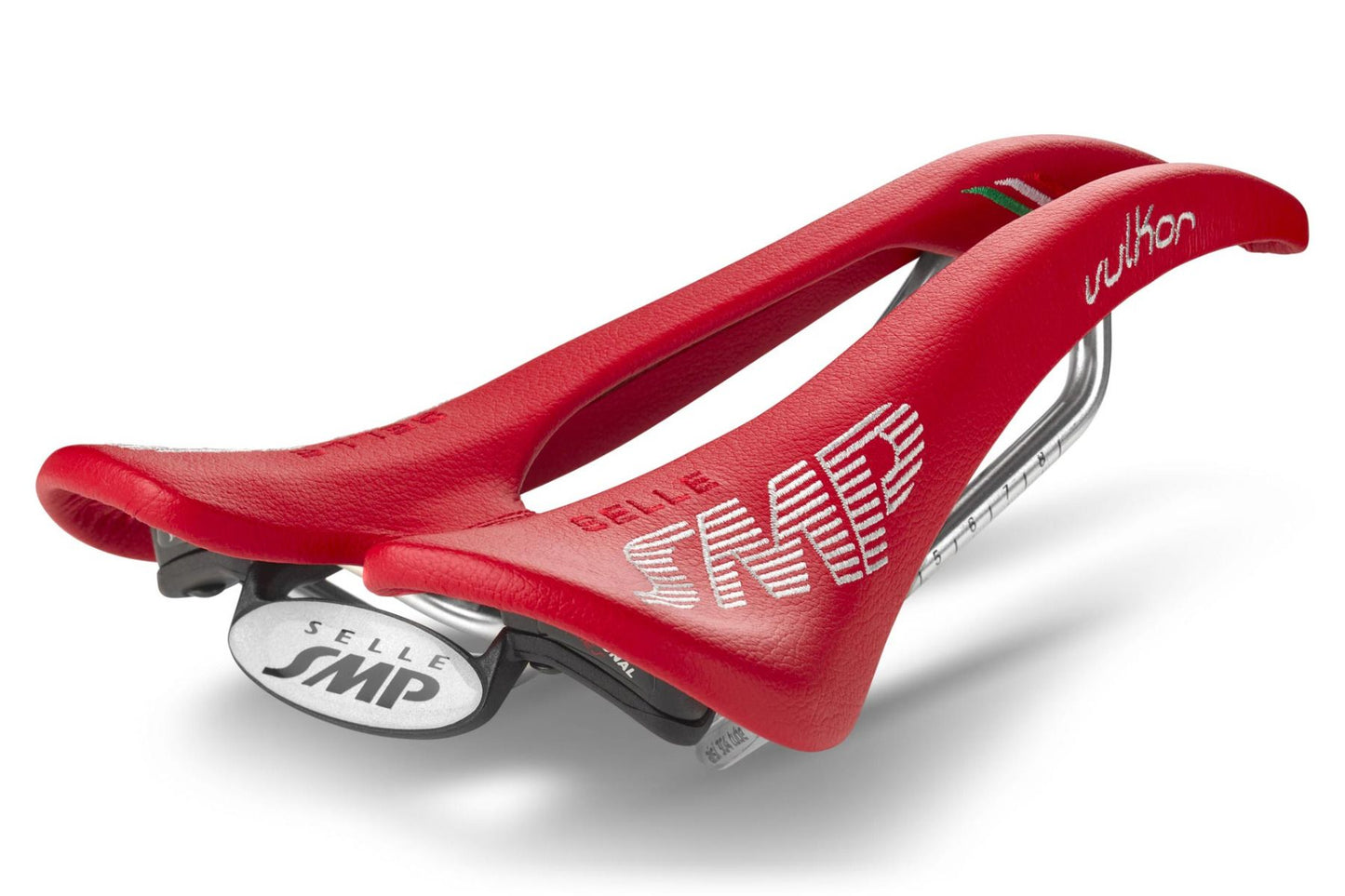 Selle SMP Vulkor Saddle with Carbon Rails (Red)