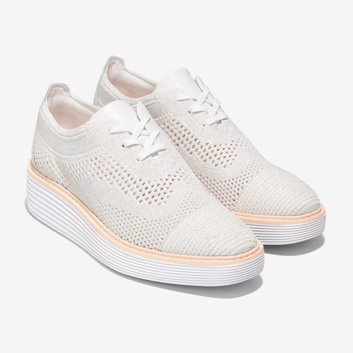 [W28116] WOMENS COLE HAAN ØRIGINALGRAND PLATFORM WINGTIP OXFORDS