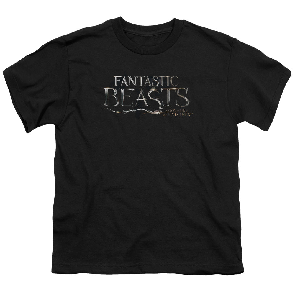 Fantastic Beasts Logo Kids Youth T Shirt Black Officially Licensed