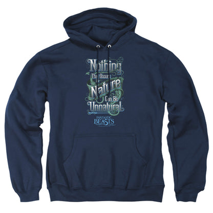 Fantastic Beasts Unnatural Mens Hoodie Navy Officially Licensed