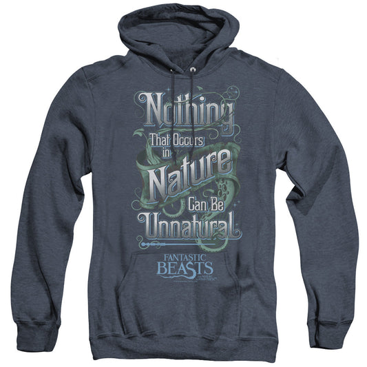 Fantastic Beasts Unnatural Mens Heather Hoodie Navy Officially Licensed
