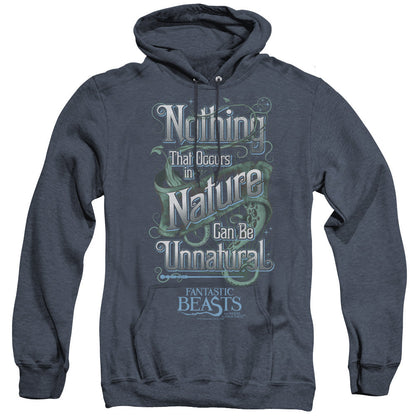 Fantastic Beasts Unnatural Mens Heather Hoodie Navy Officially Licensed