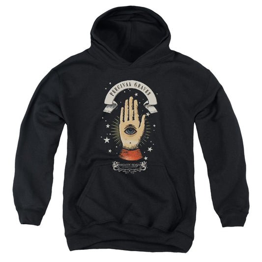 Fantastic Beasts Percival Graves Kids Youth Hoodie Black Officially Licensed