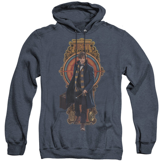 Fantastic Beasts Newt Scamander Heather Mens Hoodie Navy Officially Licensed