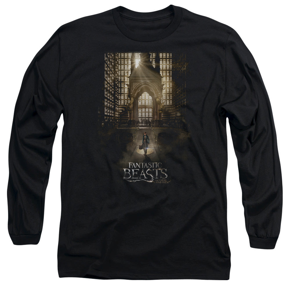 Fantastic Beasts Poster Mens Long Sleeve Shirt Black Officially Licensed Officially Licensed