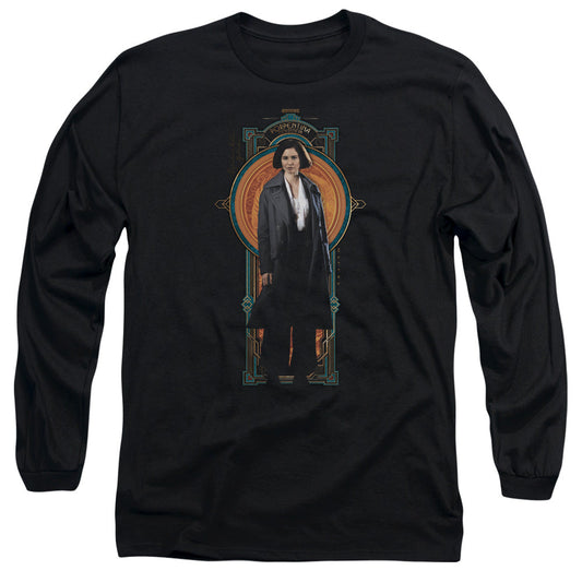 Fantastic Beasts Porpentina Goldstein Mens Long Sleeve Shirt Black Officially Licensed Officially Licensed