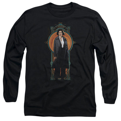 Fantastic Beasts Porpentina Goldstein Mens Long Sleeve Shirt Black Officially Licensed Officially Licensed