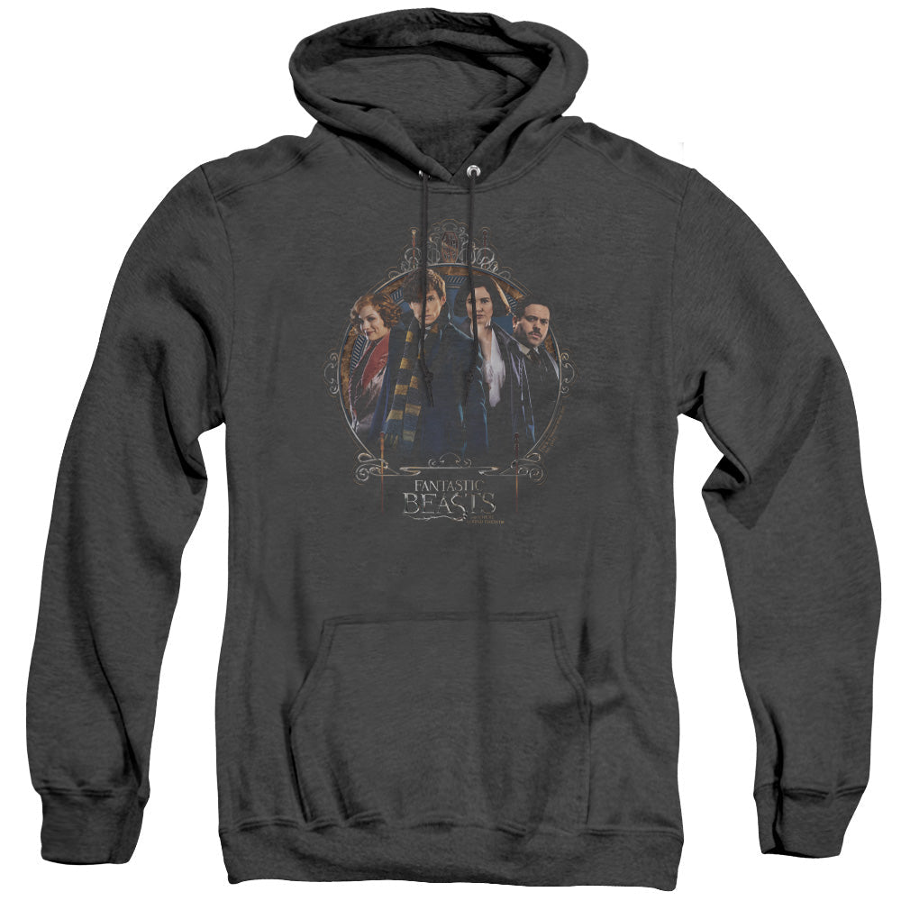 Fantastic Beasts Group Portrait Mens Heather Hoodie Black Officially Licensed