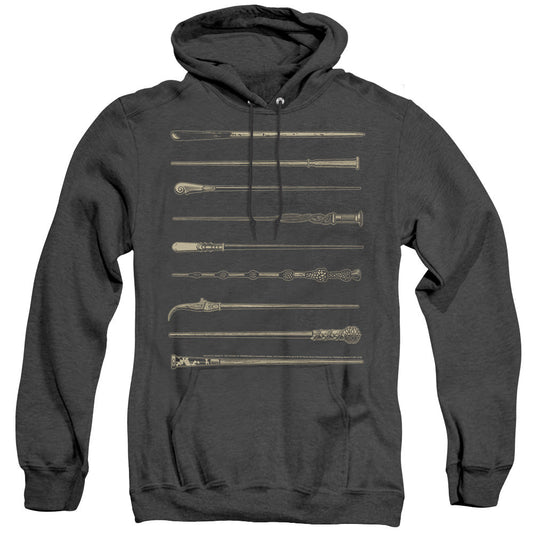Fantastic Beasts 2 Wands Mens Heather Hoodie Black Officially Licensed